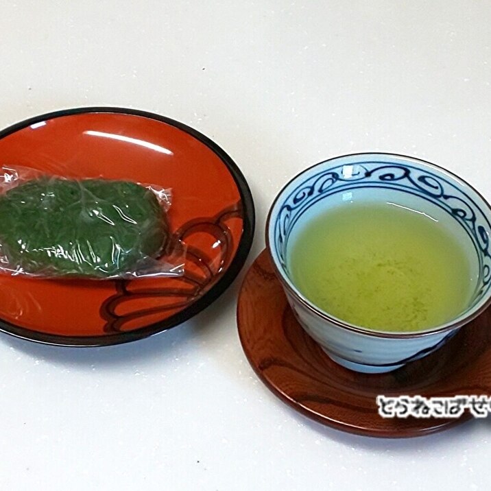 おいしい和菓子と☘️カフェインレスのお茶
